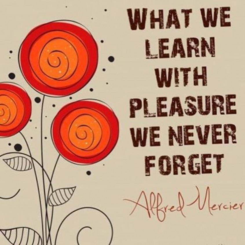 How wonderful. What we learn with pleasure we never forget. What we learn with pleasure we never forget перевод. What can we learn.